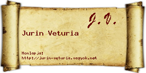 Jurin Veturia névjegykártya